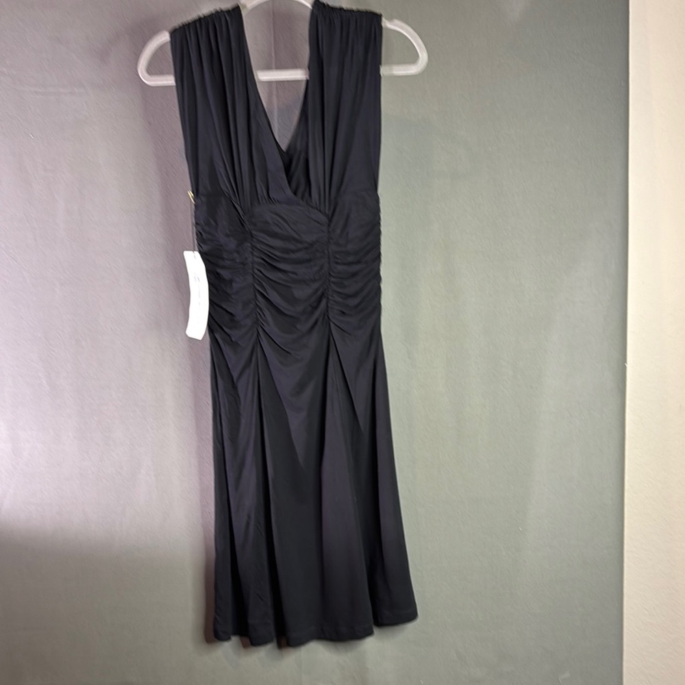 CAbi Gray Ruched‎ Dress size medium